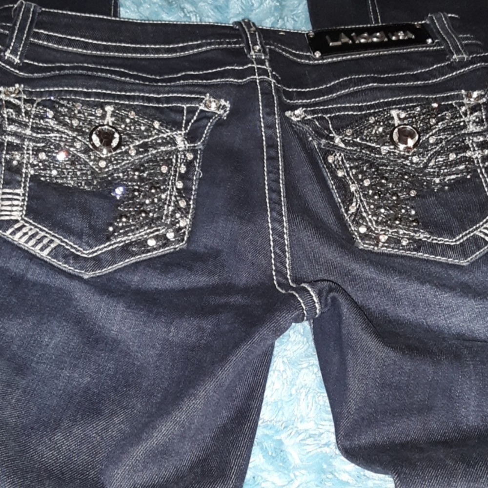 LA IDOL Angel wing jeans